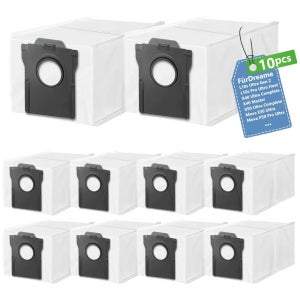 Dreame L40s Pro Ultra/L10s Ultra Gen 2/Gen 3용 먼지봉투 10개, Dreame X40/X50/L40S/L10/X20/X30/L50/Aqua10 U