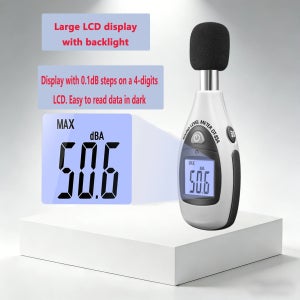 A급 미니 소음 측정기 35~130dB LCD 디지털 사운드 레벨 미터(다양한 주파수 가중치 A 및 C 포함) DT-85A