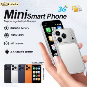 SERVO 18SE 미니 안드로이드 포켓 스마트폰 듀얼 SIM 대기 3.0인치 화면 2GB+16GB 왓츠앱 와이파이 3G WCDMA 초소형 스마트폰