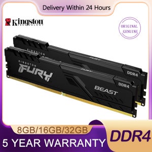 Kingston Fury Beast DDR4 8GB 16GB 32GB 3200MHZ 2666Mhz 3600MHz 메모리 288Pin DIMM RAM 데스크탑 메모리 esports 