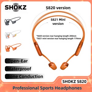 SHOKZ S820 오픈형 골전도 헤드폰 무선 블루투스 스포츠 이어폰 IP67 방수 러닝 짐 트레이닝 헤드셋