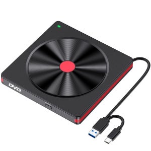 외장형 CD/DVD 드라이브, USB 3.0 CD DVD +/-RW 버너 CD ROM 외장형 DVD 드라이브 CD 리더기 PC 노트북 데스크탑용 DVD 플레이어