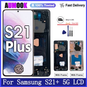 6.7인치 삼성 갤럭시 S21+ 5G용 새 AMOLED 디스플레이, 삼성 S21 플러스 5G용 LCD 디스플레이 터치 스크린 디지타이저, 디스플레이 교체