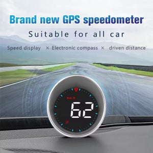 신제품 HUD G5 헤드업 디스플레이 과속 경보 디지털 대시보드 GPS 디지털 스마트 속도계 모든 차량용 MPH KMH 나침반