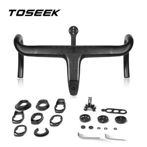 TOSEEK 카본 핸들바 로드 카본 핸들바 T700 카본 일체형 핸들바 Di2 자전거 액세서리 카본 드롭바