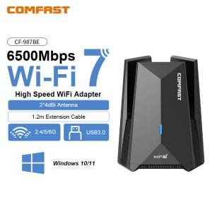 COMFAST WiFi 7 BE6500 Wi Fi USB 어댑터 6G/5G/2.4G Type-c USB3.0 무선 Adaptador 무료 드라이버 WPA3 Placa De Rede