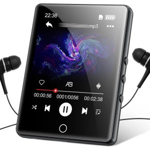 Oilsky-D26 64GB MP3/MP4 플레이어 풀 터치 스크린 2.8’ Bluetooth 5.3 최대 128GB 저장 휴대용 오디오 비디오 플레이어