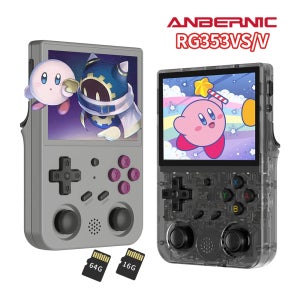 ANBERNIC RG353V RG353VS 레트로 휴대용 게임 콘솔 3.5 인치 IPS 스크린 RK3566 비디오 휴대용 플레이어 4000 + 게임 어린이 선물
