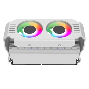 D50 RAM 히트싱크 듀얼 5020 팬 ARGB 라이트 동기화 메모리 쿨러 메모리 모듈 냉각 라디에이터 DDR3 DDR4 DDR5