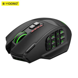 E-YOOSO X-33 RGB USB 2.4G 무선 게임용 마우스, 프로그래밍 가능한 게임 광학 마우스, 컴퓨터 PC 노트북용, 16000 DPI, 16 버튼