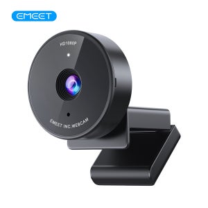 웹캠 1080P 풀 HD 웹 카메라(마이크 및 개인 정보 보호 커버 포함) EMEET C950 PC 및 컴퓨터/회의/온라인 수업용 USB 비디오 카메라