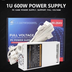 600W 전원 공급 장치 FLEX Mini 1U PSU 24핀 커넥터 포함 컴퓨터 게임 데스크탑용 고효율 고품질 전원 공급 장치