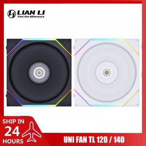 Lian Li TL120 TL140 Uni 팬 정방향/역방향 컴퓨터 케이스 팬, 수냉 쿨러 지원 L-Connect 3, 1개 팩