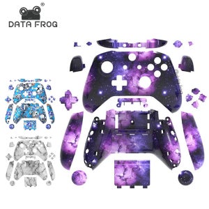 XboX One S 무선 컨트롤러 쉘용 데이터 개구리 교체 하우징 쉘 XboX One 게임 게임 패드 액세서리 용 전체 쉘