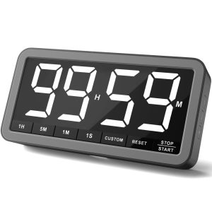 VOCOO 충전식 대형 LED 디지털 주방 타이머 휴대용 자석식 카운트다운 타이머 교실 및 주방용 조리 타이머