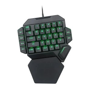 미니 한 손으로 기계식 게임용 키보드 K50 RGB 백라이트 휴대용 미니 게임 키패드 게임 컨트롤러 PC PS4 Xbox 게이머