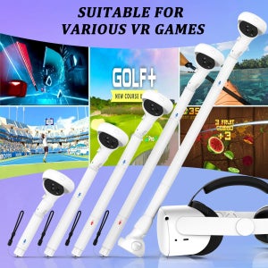 Meta Quest 3S/2용 컨트롤러 확장 Gorilla Tag용 액세서리 Long Arms Sticks Beat Saber Handles Supernatural Golf Clu