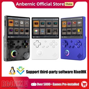 ANBERNIC RG 40XXV 64 비트 Linux 레트로 휴대용 게임 콘솔 4.0 ’’IPS 화면은 APP로 5G WiFi Bluetooth HD-Out RG40XXV를 지원합