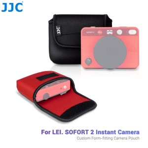 JJC 네오프렌 카메라 여행용 파우치 케이스 Leica D-LUX 8 D-LUX 7 SOFORT 2 인스턴트 카메라 Leica 충격 방지 보관 보호 케이스