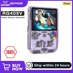 BOYHOM RG405V 비디오 휴대용 게임 콘솔 4인치 IPS HD 터치스크린 안드로이드 12 시스템 T618 64비트 와이파이 휴대용 레트로 게임 플레이어