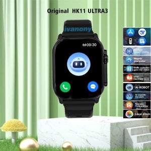 스마트 시계 HK11 Ultra3 일정 알림 지원 TWS 이어폰 연결 네트워크 공유 AI 로봇 오프라인 음성 기상 Smartwatch