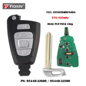 YIQIXIN 현대 베라크루즈 2007-2012 용 원격 자동차 키, ID46 PCf7952A 칩, SY5AVISMKFNA04, 95440-3J600, 95440-3J500, 31