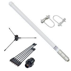 듀얼 밴드 VHF UHF 유리 섬유 안테나 144/430MHz SO239 햄 라디오 장치 리피터 모바일 트랜시버 용 모바일 라디오 기본 안테나