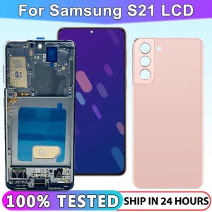 삼성 갤럭시 S21 5G LCD 디스플레이 G991B G991N G991U 터치 스크린 디지타이저 (프레임 포함) 삼성 S21 디스플레이용 100% 테스트 완료