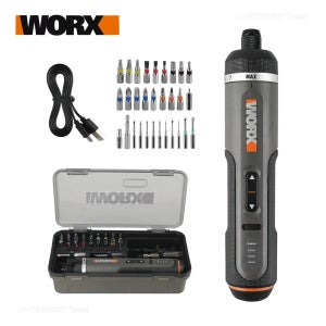 Worx 4V 전기 스크루드라이버 세트 WX242 WX240 스마트 무선 전동 스크류 드라이버 미니 전기 드릴 홈 수리 전동 공구