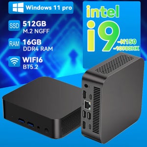 인텔 코어 I9-10980HK 미니 PC 인텔 N150 16GB 32GB RAM 1/2TB SSD 블루투스 5.2 WiFi6 1000M 이더넷 윈도우 11 게이밍 오피스 PC