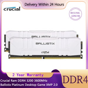 Crucial Ram DDR4 8GB 16GB 3200 Ballistix Platinum 데스크탑 게임 XMP 2.0 자동 오버클럭 지원