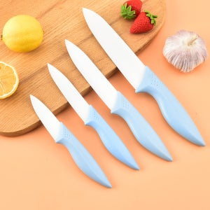 세라믹 칼 고경도 날카로운 야채 토마토 고기 절단 칼 휴대용 주방 유틸리티 과일 칼 칼집이 있는 세라믹 칼