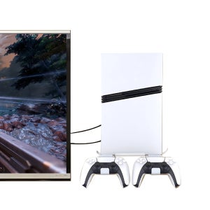 PS5, PS5 슬림, PS5 프로용 벽걸이, PS 5 콘솔 및 컨트롤러 2개용 GP-531 헤비듀티 메탈 브래킷