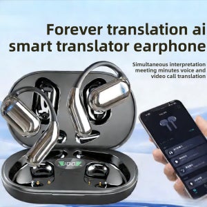 3-in-1 AI 번역 이어버드 144개 언어 소음 제거 블루투스 5.3 헤드셋 즉시 번역 스마트 음성 실시간 통역기