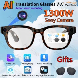 하이웨고 2026 뉴12K HD AI 스마트 글래스, ChatGPT 터치 기능 탑재, 1300만 화소 카메라, 스포츠 AI 선글라스, 음악 플레이어, 블루투스 통화, 음성 지원
