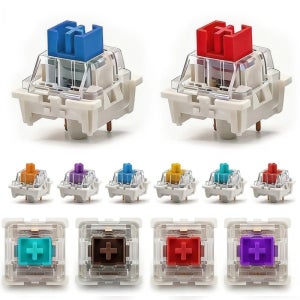 110pcs Outemu 3Pin 스위치(기계식 키보드용) Clicky Linear Tactile Silent RGB LED SMD 게임 스위치 호환 가능