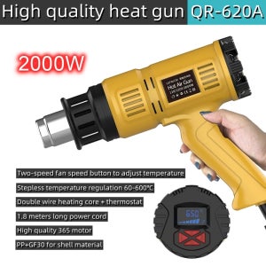 2000W 열풍기 미니 건설용 건조기 수축 포장 열풍기 110V/220V 온도 조절 가능 열풍기 및 4개의 노즐