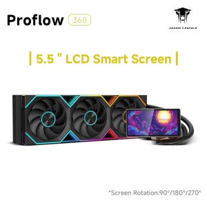 정글 레오파드 프로 플로우 360 ARGB 올인원 LCD 스크린 AIO 수랭 방열판 5V3PIN ARGB 팬 CPU 수랭 쿨러