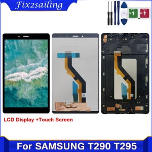 LCD 디스플레이 터치 스크린 디지타이저 어셈블리 100% 테스트, 삼성 갤럭시 탭 A 8.0 2019 SM-T290 SM-T295 T290 T295 용 LCD 패널, 8.0 인치