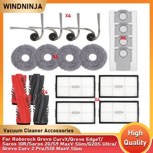 로보락 Qrevo CurvX/Qrevo EdgeT/Saros 10R/Saros 20/S9 MaxV Slim/G20S Ultra/Qrevo Curv 2 Pro/S10 MaxV Sli