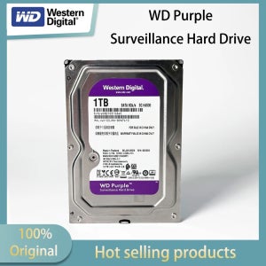 웨스턴 디지털 4TB 3TB 2TB 1TB WD 퍼플 감시용 내장 하드 드라이브 HDD - SATA 6 Gb/s, 64MB 캐시, 3.5인치 1TB-WD10EJRX