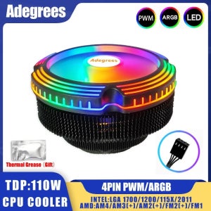 120MM CPU 공기 냉각기 4PIN PWM 냉각 PC 라디에이터 팬 Intel 2011 1700 1200 1150 1155 1156 X79 X99 AM3 AM4 Ventilad