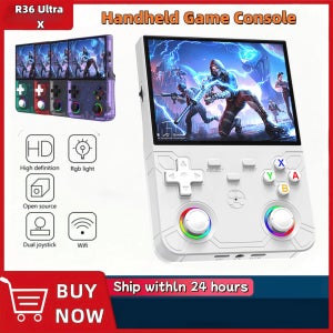 R36 울트라 X 휴대용 게임기 WIFI 4.5인치 IPS 화면 오픈 소스 레트로 비디오 64G/128G 메모리 R36S