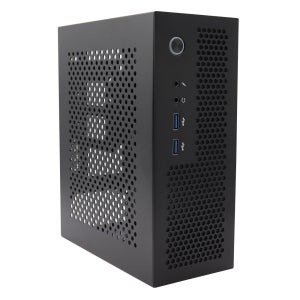 HTPC 컴퓨터 케이스 미니 ITX 게임용 PC 섀시 데스크탑 섀시 USB3.0 컴퓨터 케이스 가정용 컴퓨터 케이스 검정색과 은색