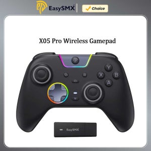 EasySMX X05 Pro 무선 게임패드, 듀얼 럼블 모터가 장착된 게임 컨트롤러, PC, 닌텐도 스위치, 휴대폰, 스팀 TV용 임펄스 트리거