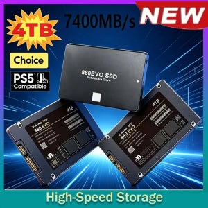 2026년형 SSD 880 EVO 2TB 4TB 내장형 솔리드 스테이트 드라이브 하드 디스크 SATA 3.0 MLC 2.5인치 노트북 데스크탑 PC PS4 PS5용