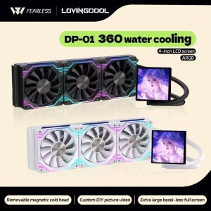 LOVINGCOOL DP 시리즈 360/240 CPU 수냉 쿨러 4.0인치 초대형 프레임리스 마그네틱 풀 스크린 DIY 워터 쿨러 라디에이터 가능