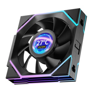 인터스텔라 V4-LCD 1.5인치 60Hz 맞춤형 스크린 모듈식 접합 인피니티 미러 120mm CPU 케이스 LCD 팬 정글 레오파드