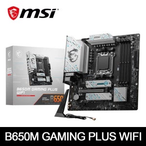 MSI B650M 게이밍 플러스 WIFI AMD B650은 DDR5 7200+MHz(OC) 192GB AMD Ryzen을 지원합니다. ™   7000 8000 시리즈 마더보드 소켓