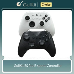    GuliKit ES Pro E-스포츠 블루투스 게임 컨트롤러, NS 닌텐도 스위치 2 PC 윈도우 안드로이드용 TMR 조이스틱 탑재 무선 게임패드
